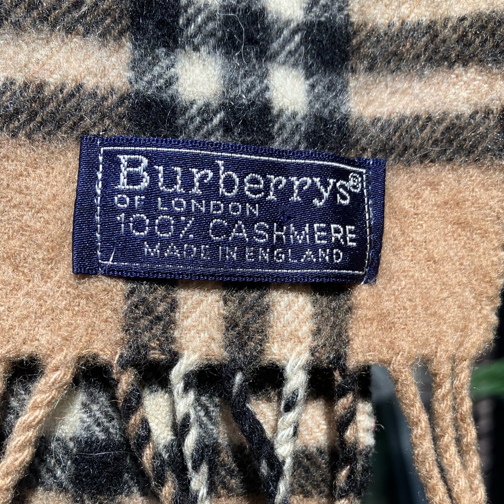 1998 Vintage Burberry Cashmere Scarf